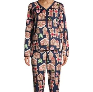 NWOT Disney Gingerbread Blue Cove Mickey Pajamas (3 piece set)